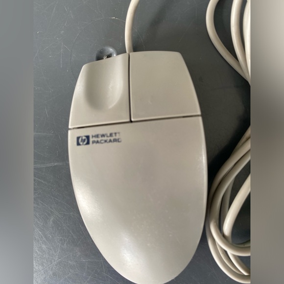 Vintage HP Hewlett Packard (M-S34) Wired Track Ball Computer Mouse - Picture 7 of 11